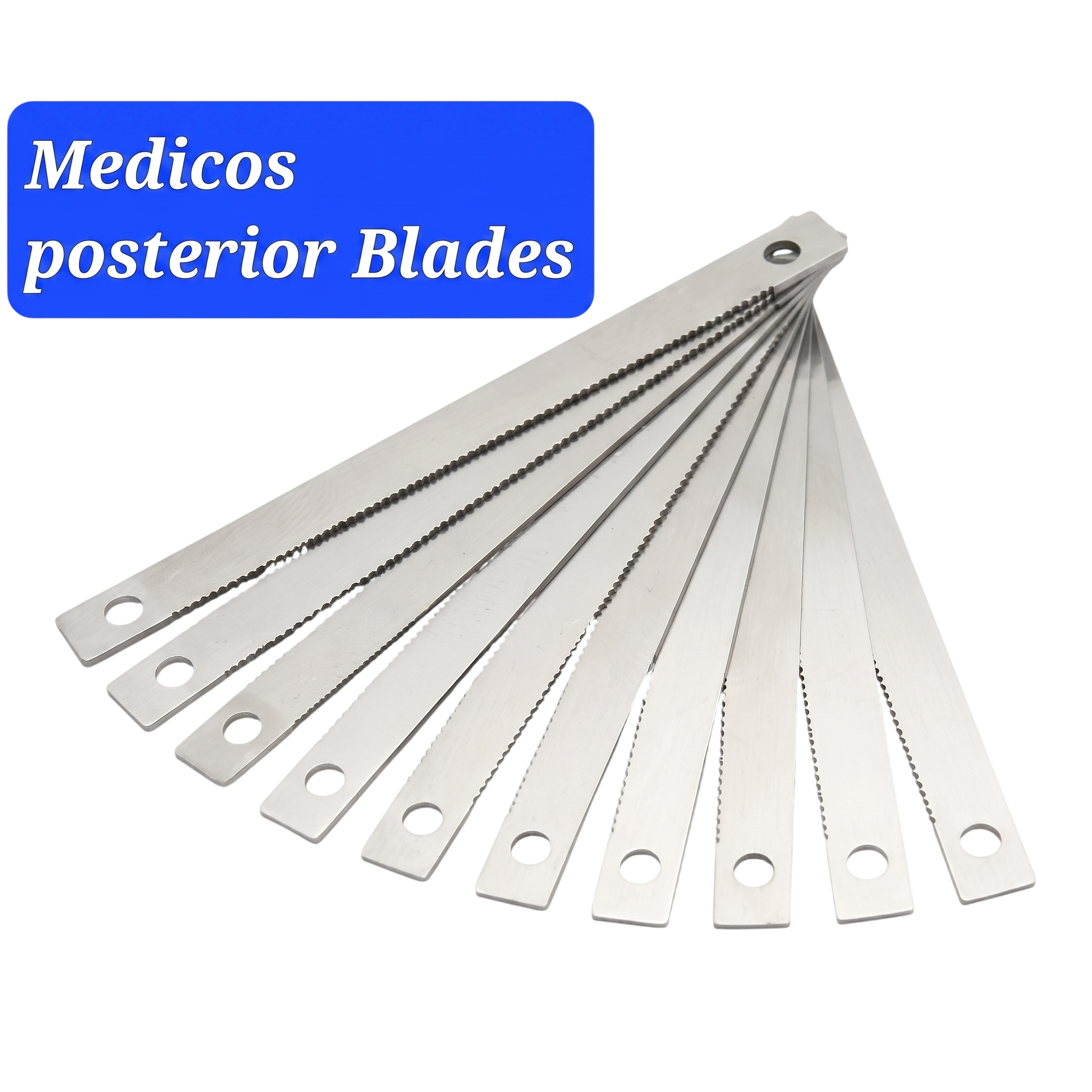 Medicos, Posterior Blades, Dental Blades, Interproximal Strips, IPR Strips, Dental Saws, Orthodontic Stripping, MC-602, Dental Clinic Supplies, Serrated Dental Strips